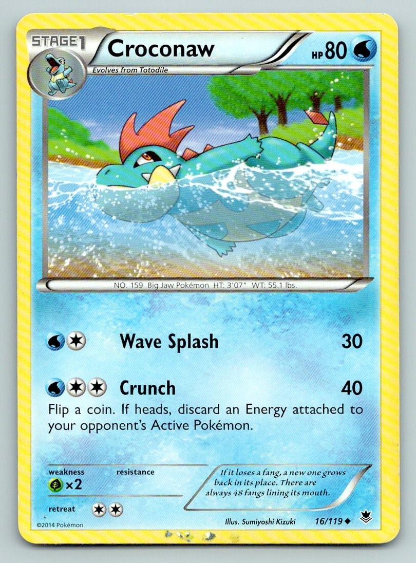 Pokemon Croconaw Phantom Forces PHF UC 16/119 HP