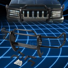 For 93-98 Jeep Grand Cherokee Zj Black Bumper Grill Protector Grille Brush Guard