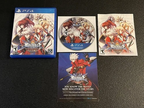 Blazblue Chrono Phantasma Extend PlayStation 4 PS4 Complete CIB TESTED WORKING!!