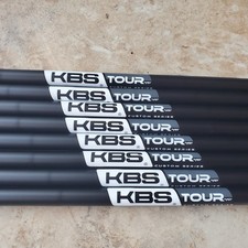 New 550 Uncut KBS Custom Series Matte Black  White Tour 120S 3-PW Stiff Flex