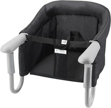 PandaEar Hook On High Chair to Table Baby Eating Chair Booster Seat, Black(2A)
