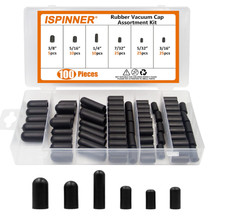  100 PCS CARBURETOR  VACUUM RUBBER CAP PLUG ASSORTMENT KIT INTAKE VACUUM LINES