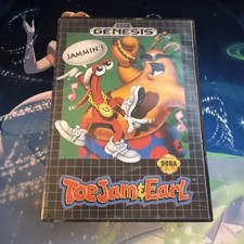 Sega Genesis Toe Jam and Earl Complete In Box with Manual