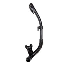 XS Scuba Passage Dry Snorkels Black Silicone/Black