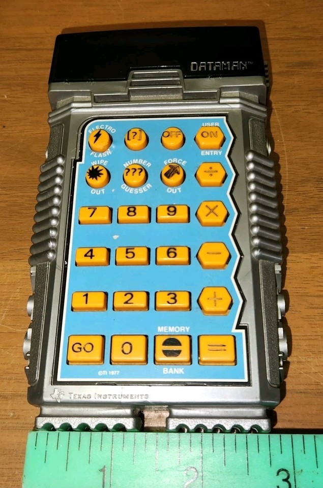 Vintage Texas Instruments DATAMAN Electronic Math Game Calculator ...