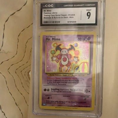 Pokémon Mr. Mime 013/034 Trading Card Game Classic CGC 9 Holo | eBay