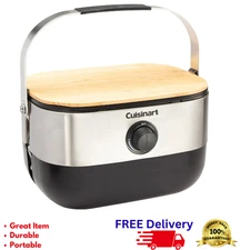 Outdoor Portable Gas Grill 9K BTU w/ Cutting Board Tote Camp BBQ