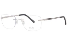 New MARCHON AIRLOCK PURE VALOR 204 046 Silver Titanium Eyeglasses 52/18/140