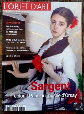 Das Kunstobjekt Sargent im Musée d'Orsay, Greuze Petit Palais November 2025 Nr. 627