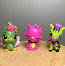 Hatchimals Collectibles Colleggtibles Shimmer Babies Chick Cat Zebra Lot of 3