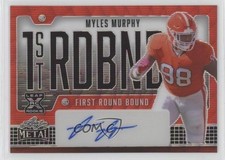 2023 Leaf Metal First Round Bound Orange Wave 3/3 Myles Murphy #FRB-MM2 Auto 2v5