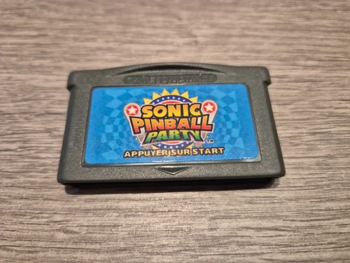 Nintendo Gameboy Advance Sonic Pinball Party Video Game, GENUINE!