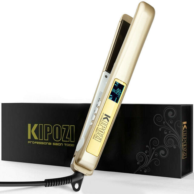 Fer à friser 2 en 1 KIPOZI double voltage appareil coiffure titane