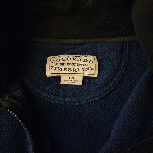 Timberline Colorado Fleece Authentic Outdoor Wear Men’s Large Safety First Lily - Picture 3 of 7