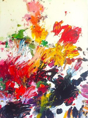 CY TWOMBLY ABSTRACT EXPRESSIONIST PRINT MODERNA MUSEET LARGE