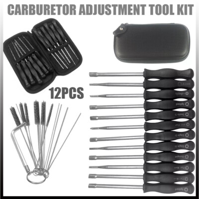 12 Pcs Carburetor Adjustment Tool Kit for Common 2 Cycle Small Engine ...