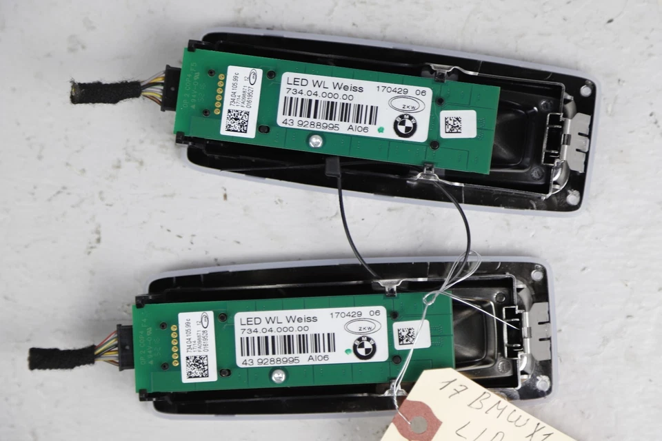 BMW X1 F48 2016-2021 Juego de luces de lectura domo techo trasero izquierdo y derecho OEM Foto 4 de 4