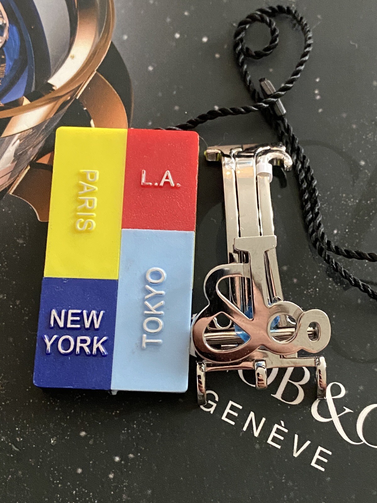 JACOB and CO 5 time zone BUCKLE Stainless Steel  for 40mm Watch 100% Authentic