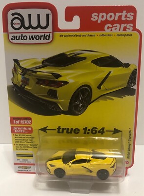 Auto World 2020 Chevrolet Corvette Sports Cars Accelerate Yellow R4 VB