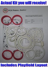 1980 Williams Black Knight Pinball Machine Rubber Ring Kit