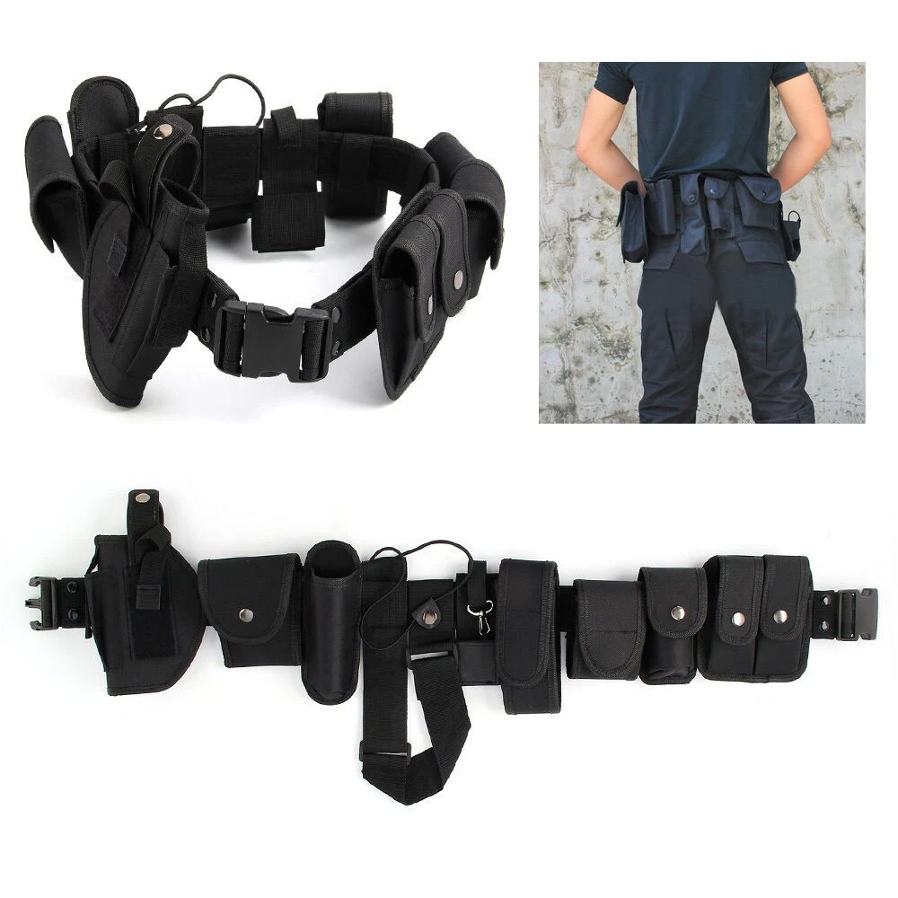 Police Security Guard Modular Enforcement Equipment Duty Belt Tactical 600  Nylon