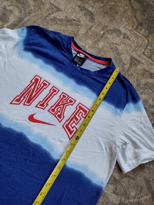 NIKE COLORBLOCK Unisex Large TIE DYE T SHIRT BLACK TAG Y2K VTG | eBay