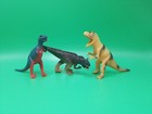 Dilophosaurus Tyrannosaurus & Allosaurus Dinosaur Mini Toy Figure Lot T-Rex Set