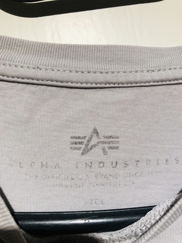 Alpha Industries T-Shirt grau Gr.L Herren - Bild 5 von 5