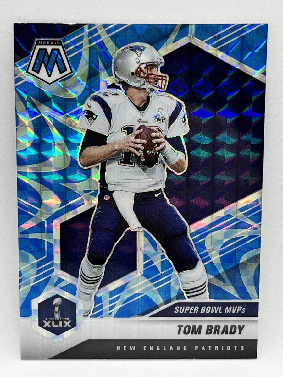 2021 PANINI Mosaic TOM BRADY Super Bowl MVPs BLUE REACTIVE PRIZM