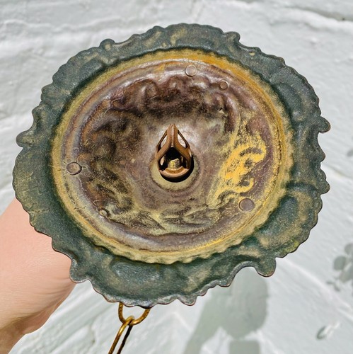 5.25" wide Vintage Bronze Ceiling Canopy Lamp Chandelier Parts Ceiling Chain - Imagen 7 de 10