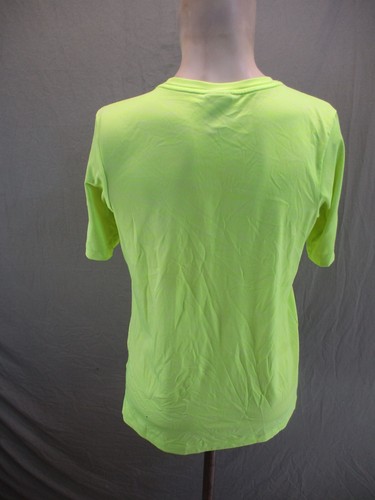 NIKE DRI-FIT Size XL Girls Lime Crew Neck Short Sleeve Athletic Top 1Bl3 - Picture 5 of 11