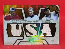 2008 Triple Threads Relics USA - J. Damon / C. Jones / M. Holliday ***1/9***