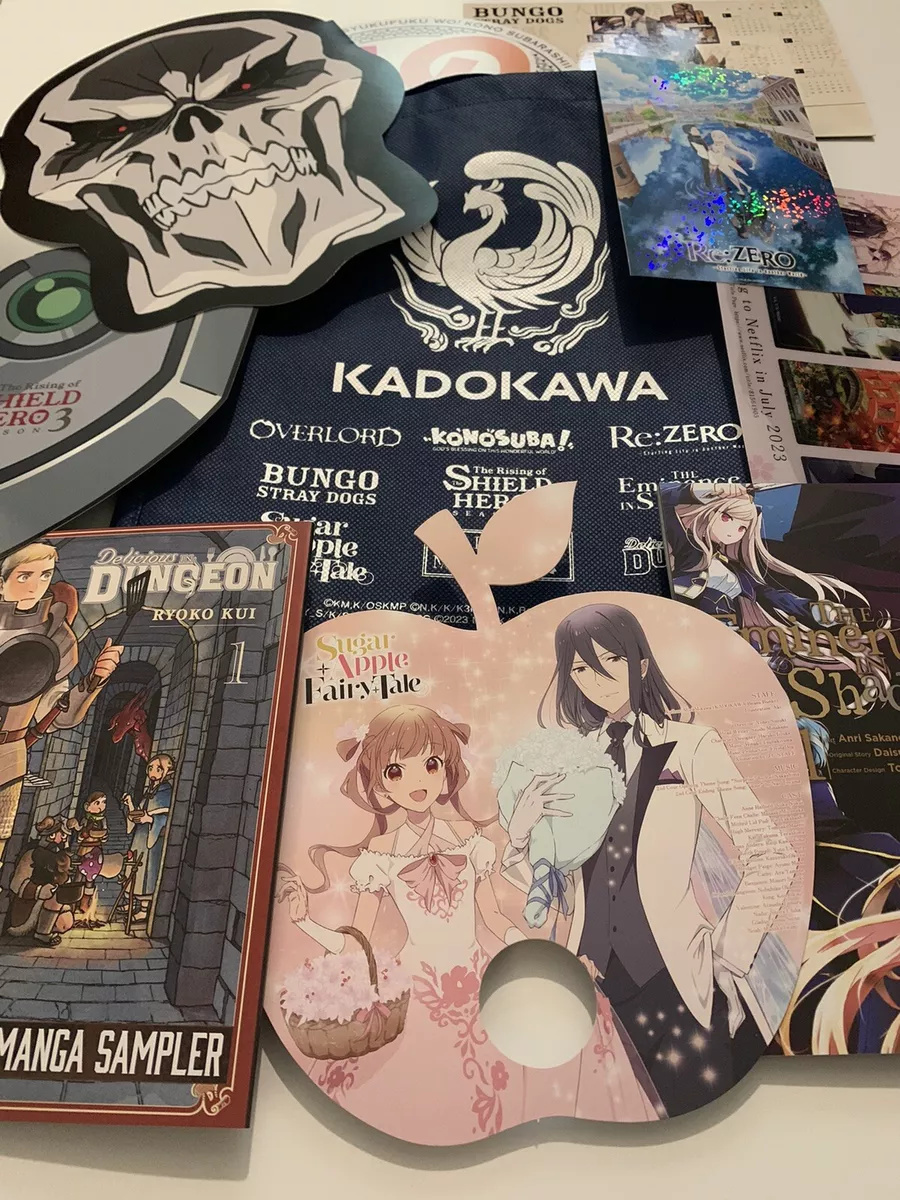 Anime Expo 2023 swag bag lot, lanyard, program book, crunchyroll bag etc.