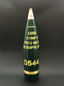 155mm M107 D544 Comp B Howitzer Artillery Shell Replica Life Size Piggy Bank Ebay