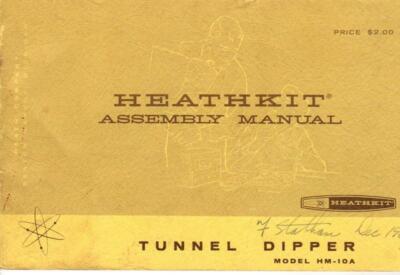 Assembly Manual-Anleitung für Heathkit HM-10 A 