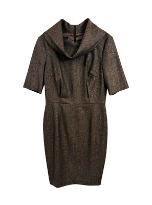brown lurex dress SAME Ruffle Hem Midi Dress | Chocolate Brown/Brown Lurex