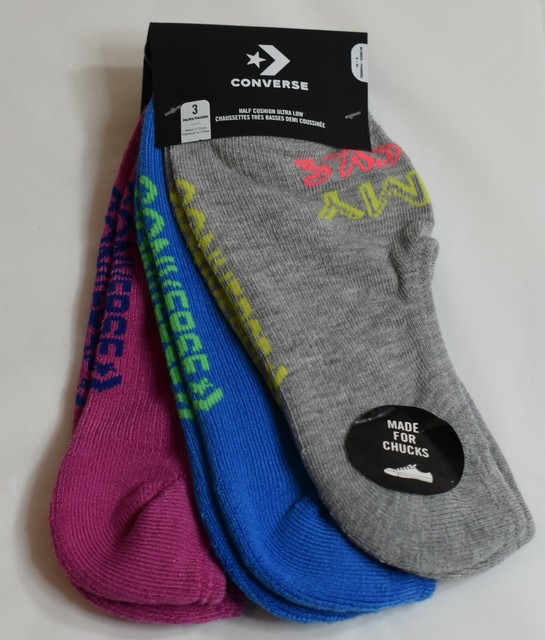 converse half cushion ultra low socks