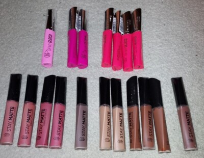 18 New Rimmel Assorted Shades OH My Gloss & Stay Matte Liquid Lip Colour