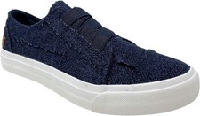 Blowfish Marley Navy Herringbone Womans Canvas Shoe