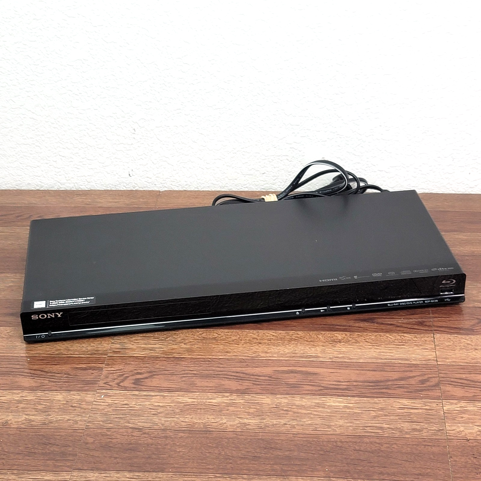 Sony BDP-BX38 Blu-Ray DVD Player with HDMI and USB Ports No Remote Included Black