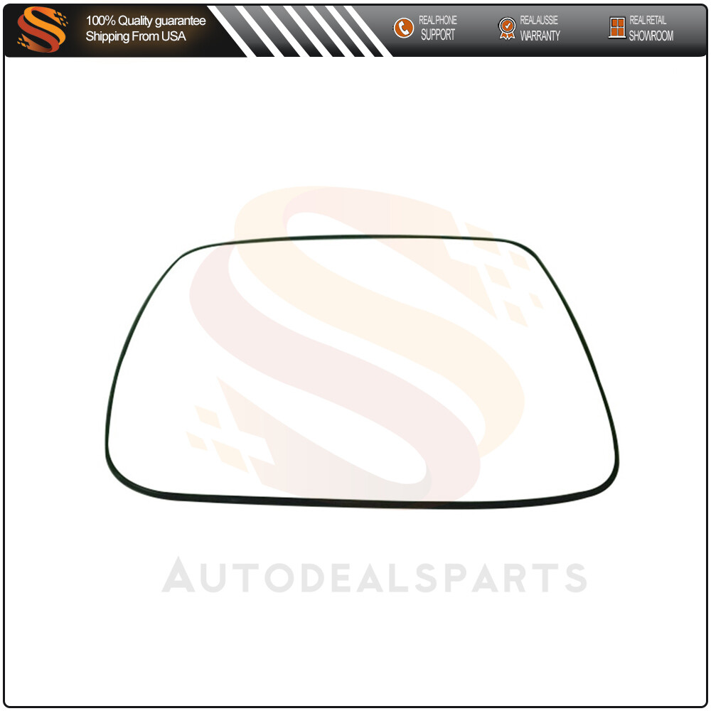 Door Mirror Glass Flat W/Base Fit For 2005-10 JEEP GRAND CHEROKEE Driver Side