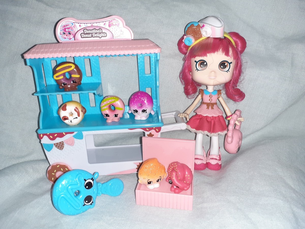 Shopkins Toy Bundle Shoppies Donatina's Donuts Delight Stand Donatina Doll