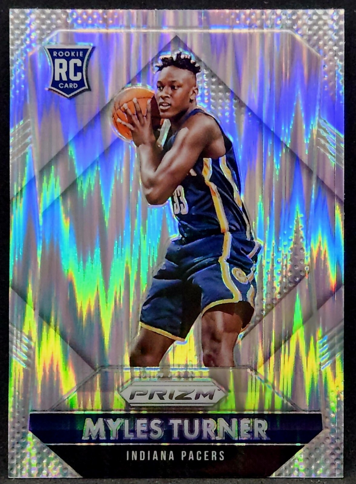 Myles Turner RC 2015-16 Panini Prizm Flash Prizm Rookie Card #340 Pacers