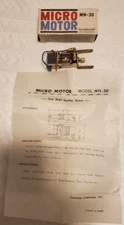 Tradeship 12V DC Train Motor MN-30 Micro Motor Boat Slot Car New Old Stock