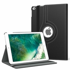 For Apple iPad Mini 2 3 4 5 6 360 RotateLeather Folio Case w Screen Protector