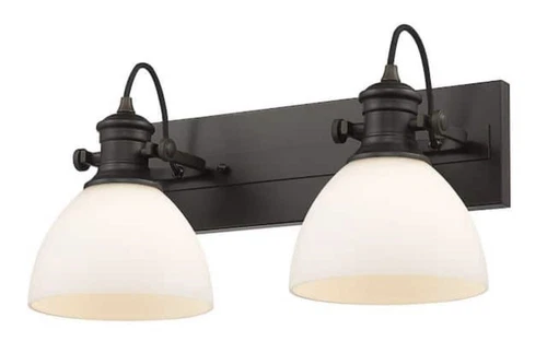 Golden Lighting 3118-BA2 RBZ-OP Hines - 2 Light Bath Vanity-8.38 Inches Tall and - Picture 3 of 5