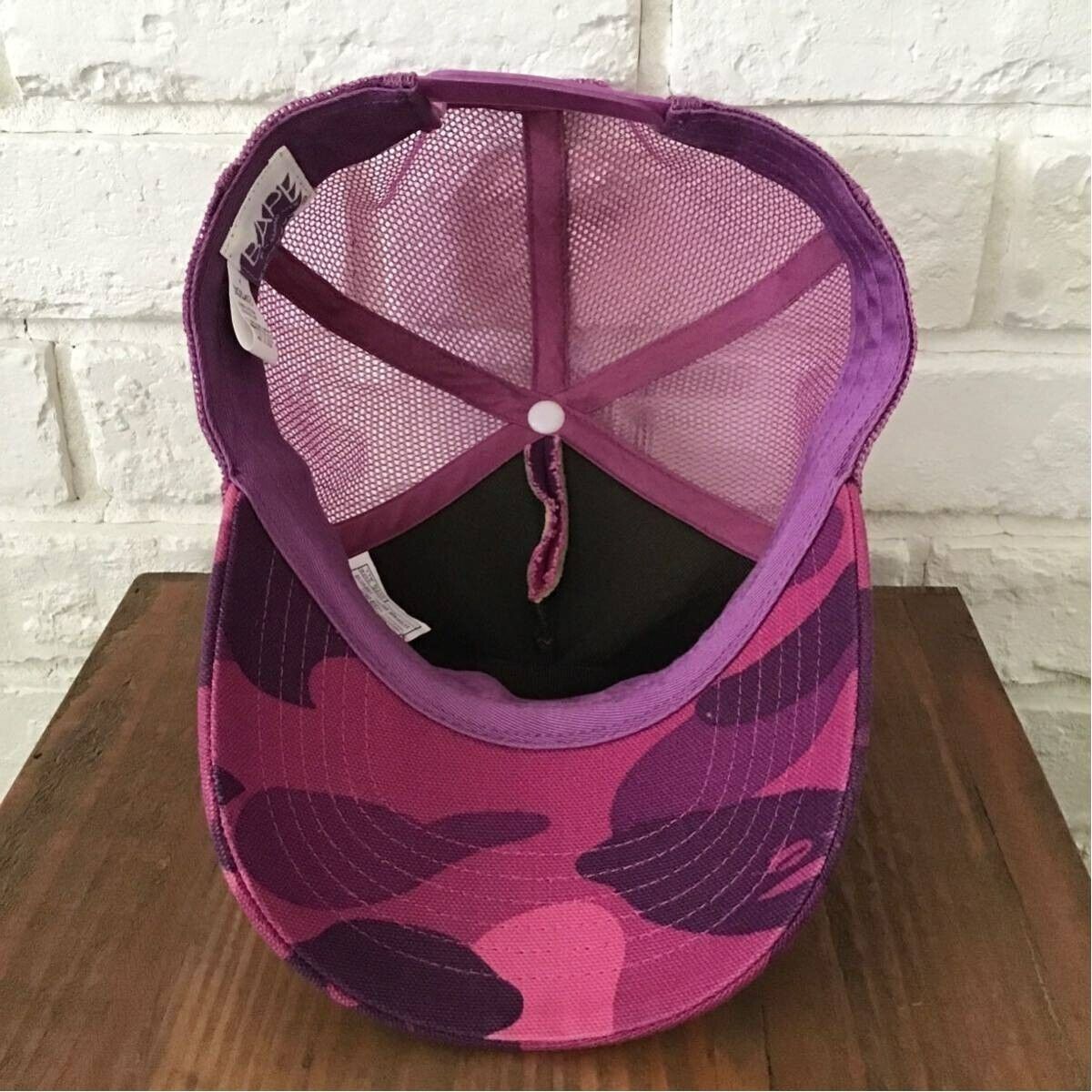BAPE × carhartt trucker hat cap Purple camo NIGO A Bathing BAPE × carhartt trucker hat cap Purple camo NIGO A Bathing