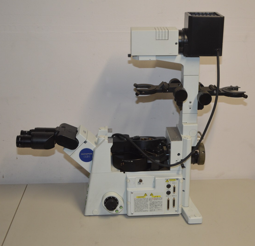 ^ Olympus IX81 Fluorescence Inverted Microscope Model: IX81F #W5989 - Picture 2 of 14