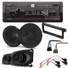 JBL Upgrade Package Radio + kit & Speakers Speaker for 1997-2002 Jeep Wrangler