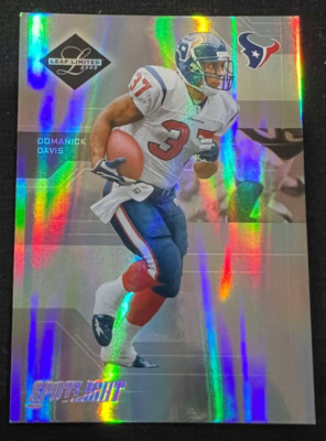 DOMANICK DAVIS Houston Texans 2005 Leaf Limited #42 Silver Spotlight NFL #01/50